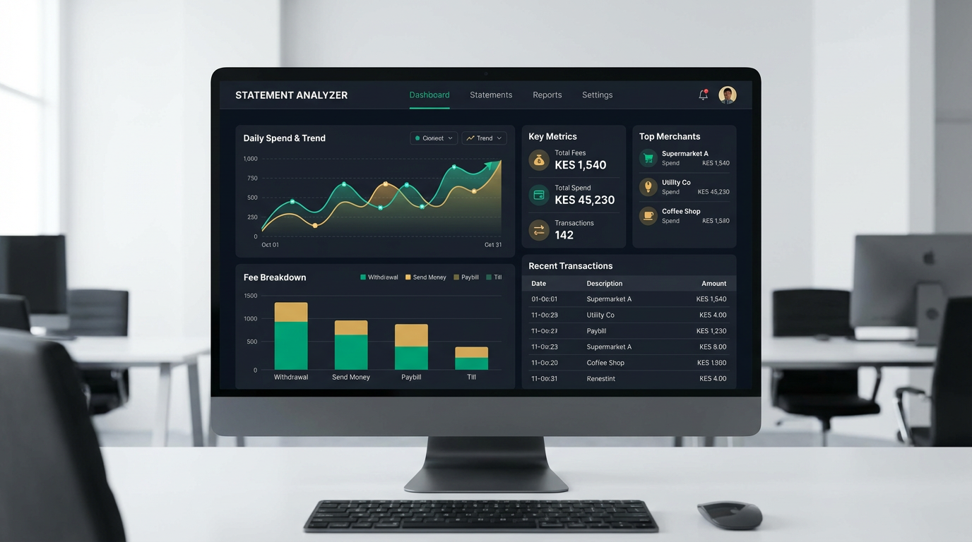 Statement Analyzer dashboard preview